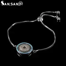 Высокая Класс Красочные Кристалл Круглый Круг Талисманы регулируемый браслет змея браслет-цепочка и браслет ювелирные изделия для женщин