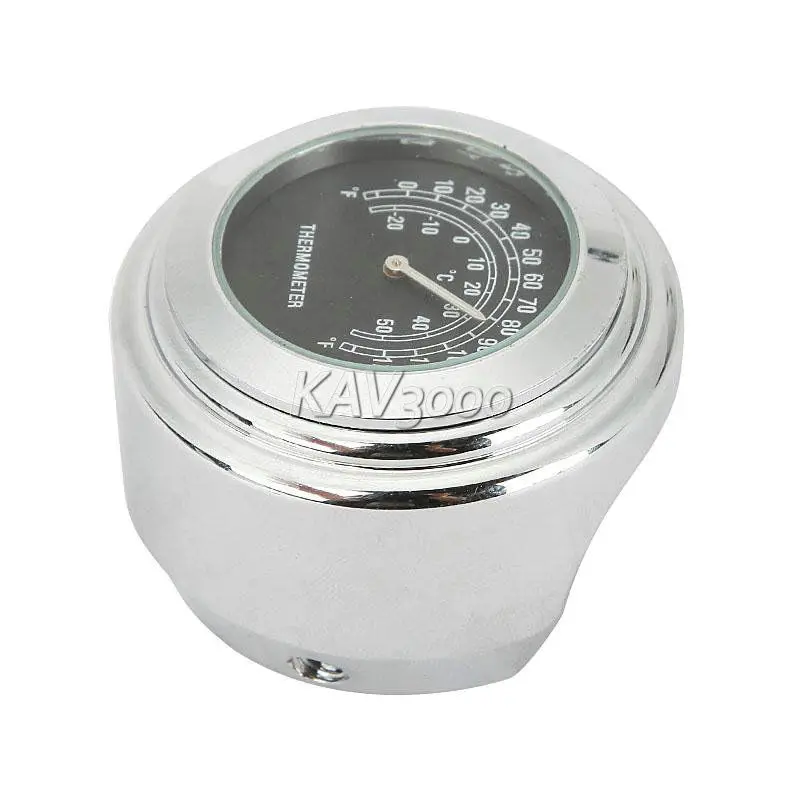 Термометр на руль 7/8 дюйма 1 дюйм для Yamaha VStar XVS 650 900 1100 Silverado / Honda Shadow Spirit Aero Ace VT 750