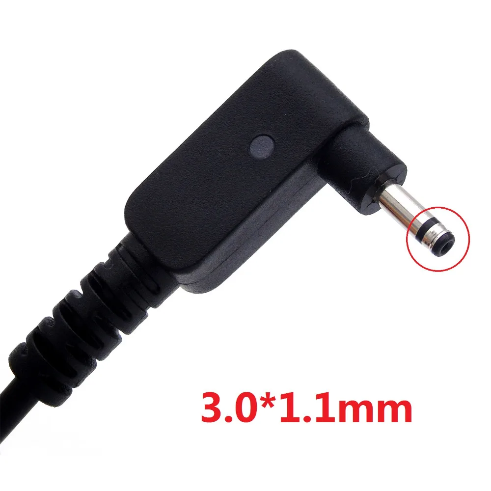 Evepoly ес/сша/великобритания plug 19 В 2.37a 3.0*1.1 мм 45 Вт постоянного тока к сетевой