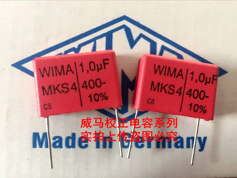 2020 флейта 10 шт./20 шт. немецкий конденсатор WIMA MKS4 400 В мкФ 1 0 в 105 P: 22 5 мм | Электронные