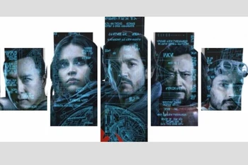 

WARRIORS OF STAR WARS PAINTING - 5 PIECE CANVAS
