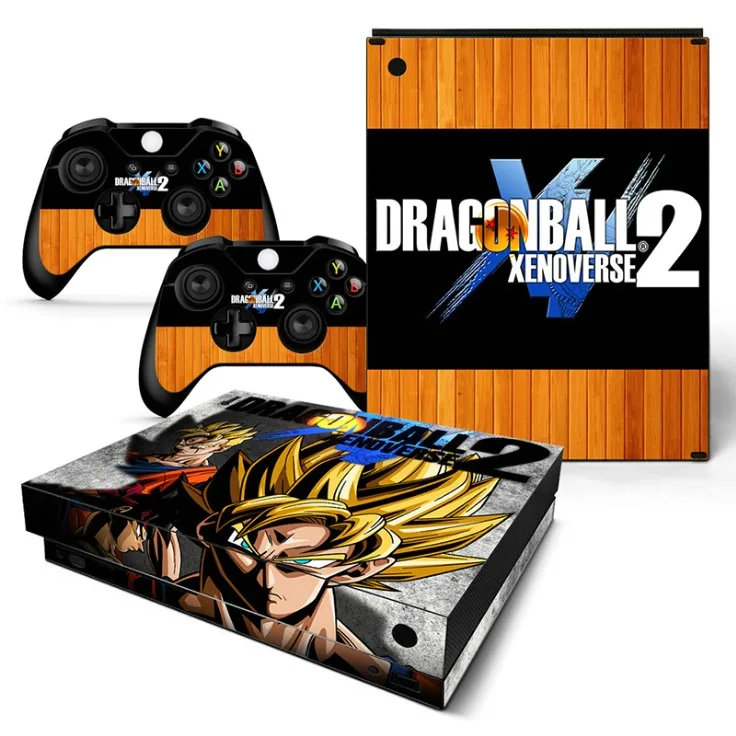 Dragon Ball съемное ПВХ покрытие клейкая плёнка для Xbox One X полное тело Защитная крышка наклейки - Цвет: TN-XboneX-0184