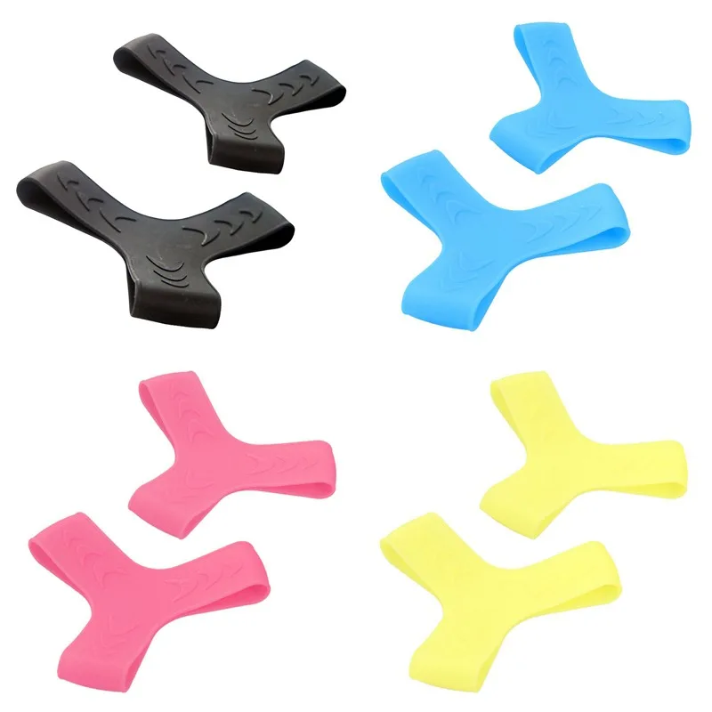 

2019 new ankle fixed lock silicone non-damage skin diving accessories 2 pieces black blue pink yellow