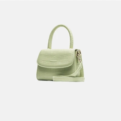 Роскошные сумки Аллигатор женские сумки дизайнерские кожаные маленькие сумки с клапаном сумки через плечо для женщин винтажные Torebki Damskie - Цвет: Matcha