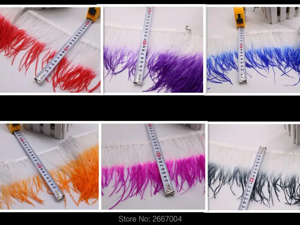 9 natural rooster feather trims 5