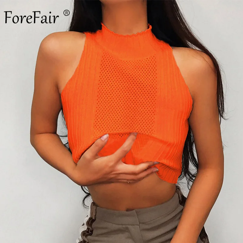 Forefair Halter Knitted Sexy Top Summer  (16)