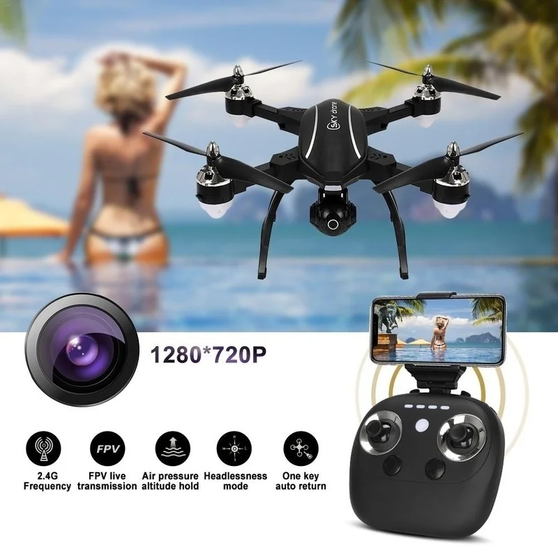

FPV RC Drone with HD Camera X34C Dual Mode 5.8G GPS RC Drone Altitude One Key Return 30W/200W Wifi RC Quadcopter Dron