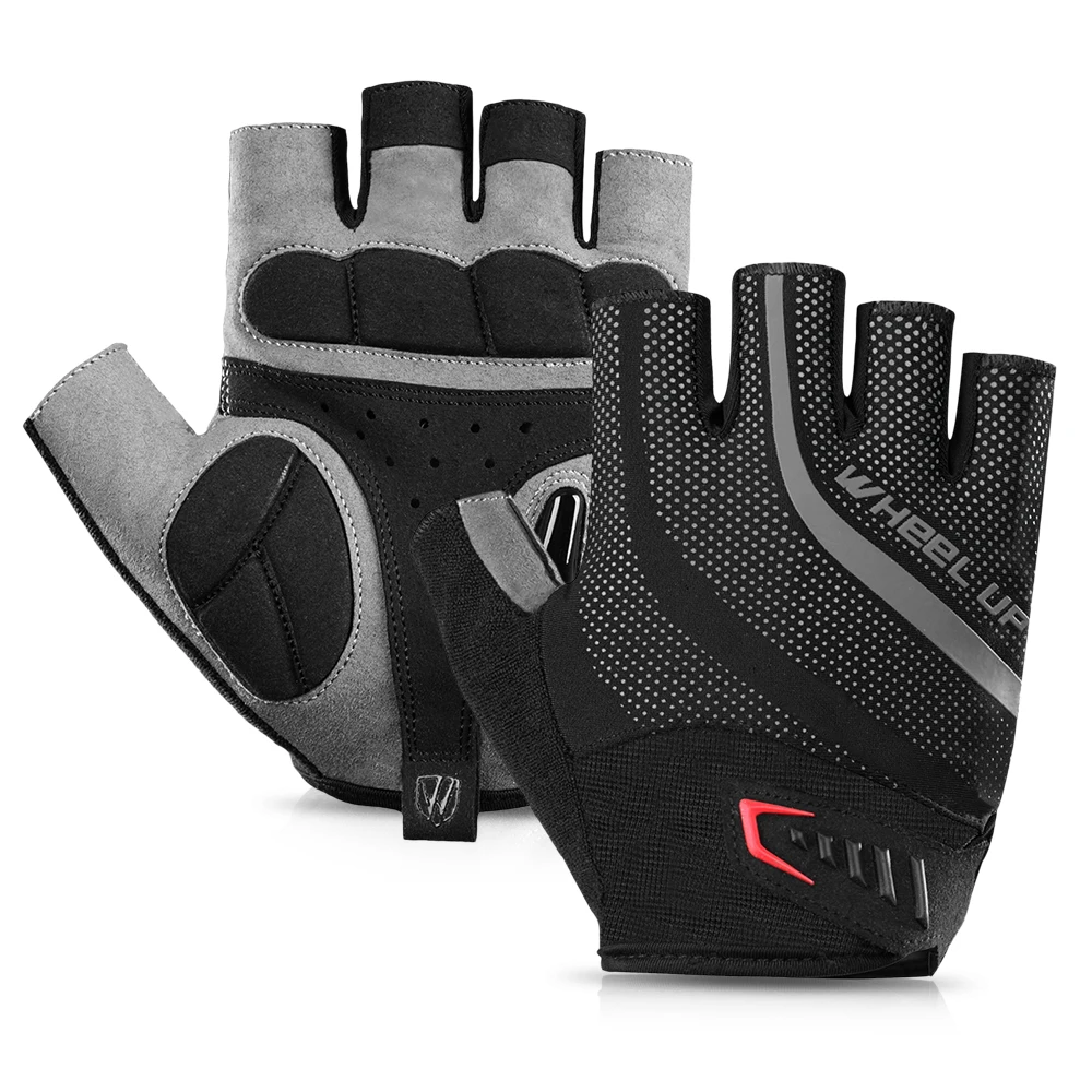 1 Pair Half Finger Bike Gloves Cycling Gloves anti skid Breathable MTB