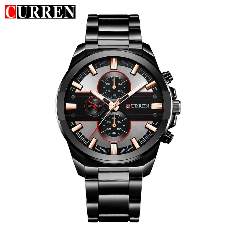 

2019 New Fashion Luxury Brand CURREN Quartz Watch Men Business Casual Sport Men's Watches Waterproof Scale Dial Male Clock