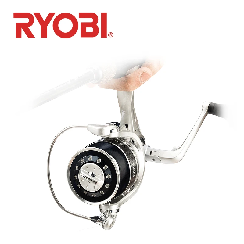 

100% original RYOBI FLOOD DRAGON Sipnning fishing reel 1000 2000 5000 6000 model 5+1BB Gear Ratio 5.1:1/5.0:1 max Drag 2.5~10kg