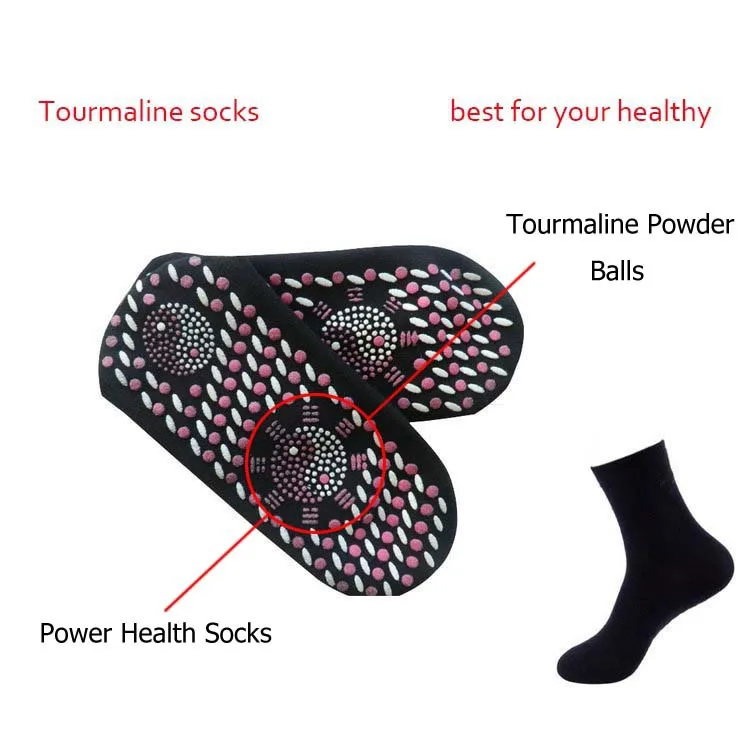 New Tourmaline Automatic Heat Ankle Sock Massage Foot Massager Far Infrared Anti Cold
