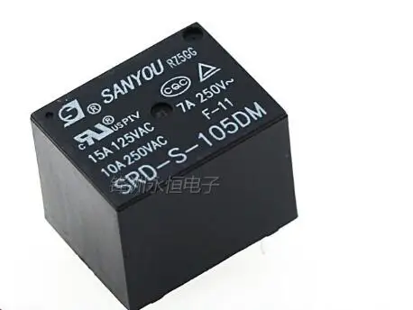 15 шт. реле SRD S 105DM 112DM 250В 10А 4 контактное 5 В/12В/24В РЕЛЕ чувствительное|Реле| |