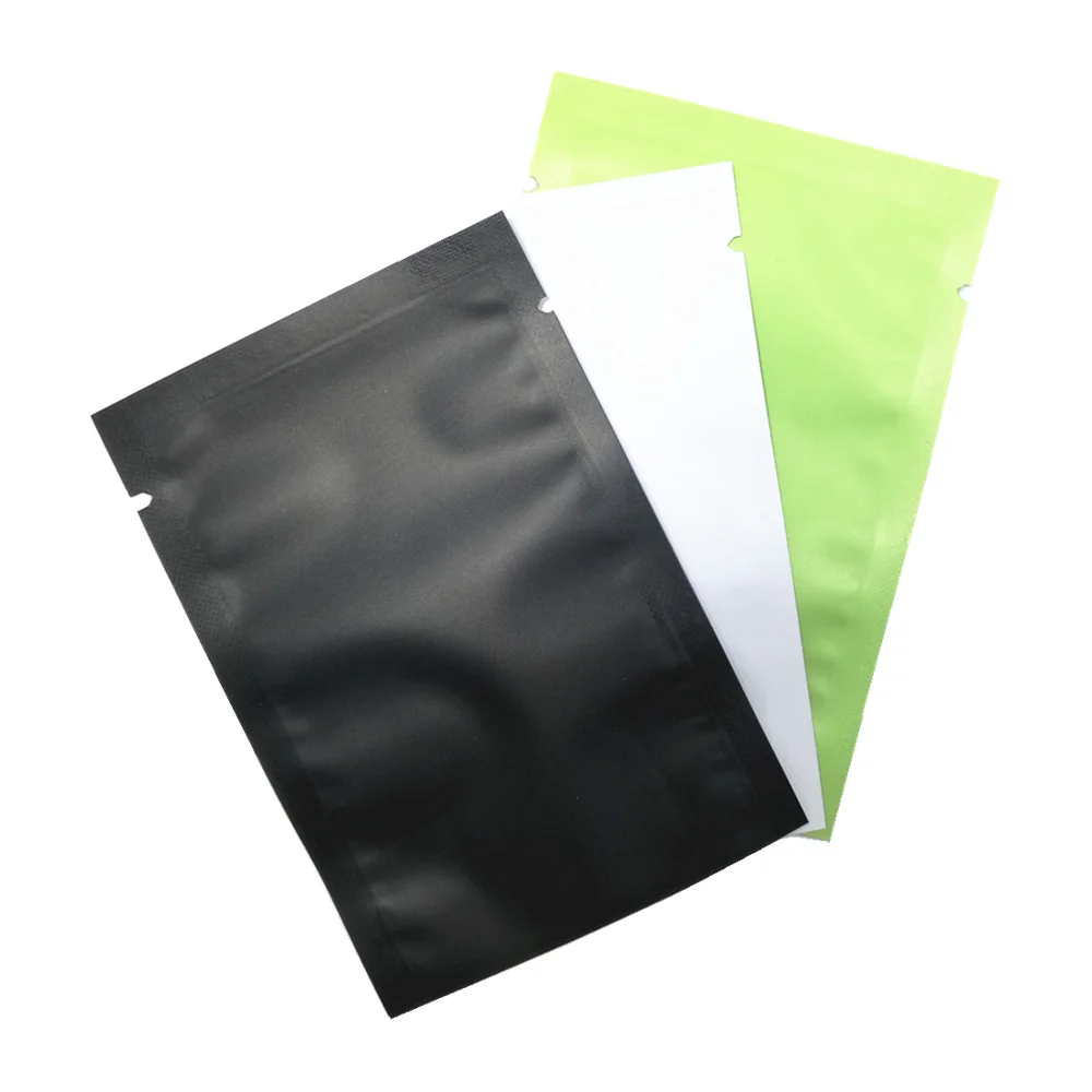 

250Pcs/Lot Multi Sizes Matte Aluminum Foil Open Top Bag Heat Vacuum Seal Food Coffee Tea Packaging Pouch Mylar Foil Bags