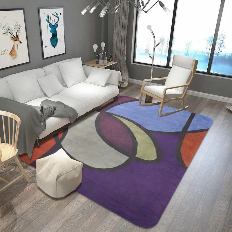  Bright Color Nordic Geometric Carpets For Living Room Home Decoration Bedroom Large Area Rugs Carpe - 32924913277