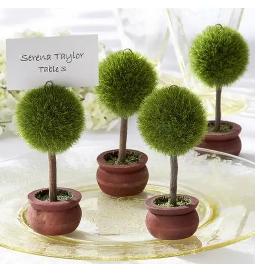Free Shipping 16pcs Topiary Tree Photo And Place Card Holder Table Free Shipping 16pcs Topiary Tree Photo And Place Card Holder Table Numbers Wedding Centerpieces Rustic
