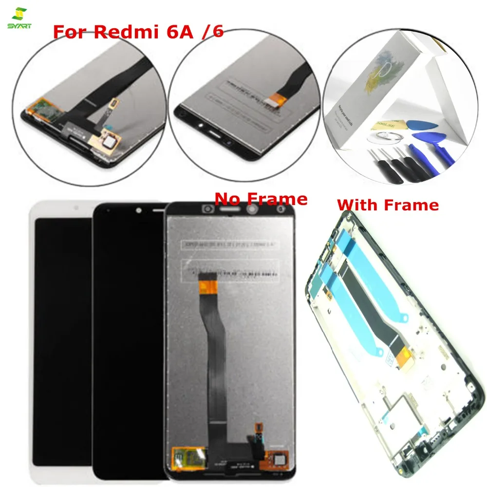 6A AA++ 5.45'' Lcd For XIAOMI Redmi 6 6A LCD Touch Screen For Redmi 6A Display Digitizer For