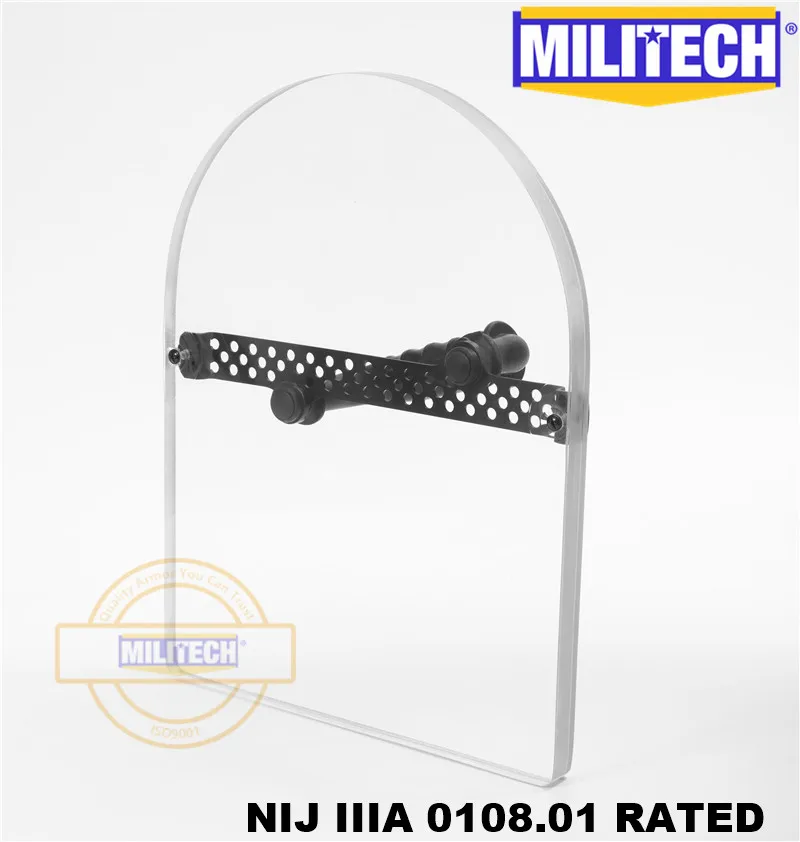 MILITECH NIJ 0108,01 IIIA 3A Пуленепробиваемый щит ручной баллистический щит Тактический Полицейский баллистический стеклянный армированный щит