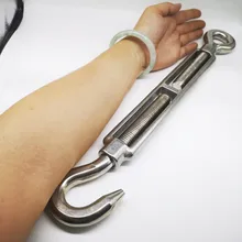 1 шт. M18 Нержавеющая сталь 304 Регулируемая цепочка такелаж и глаз фаркоп серебристого цвета на выбор