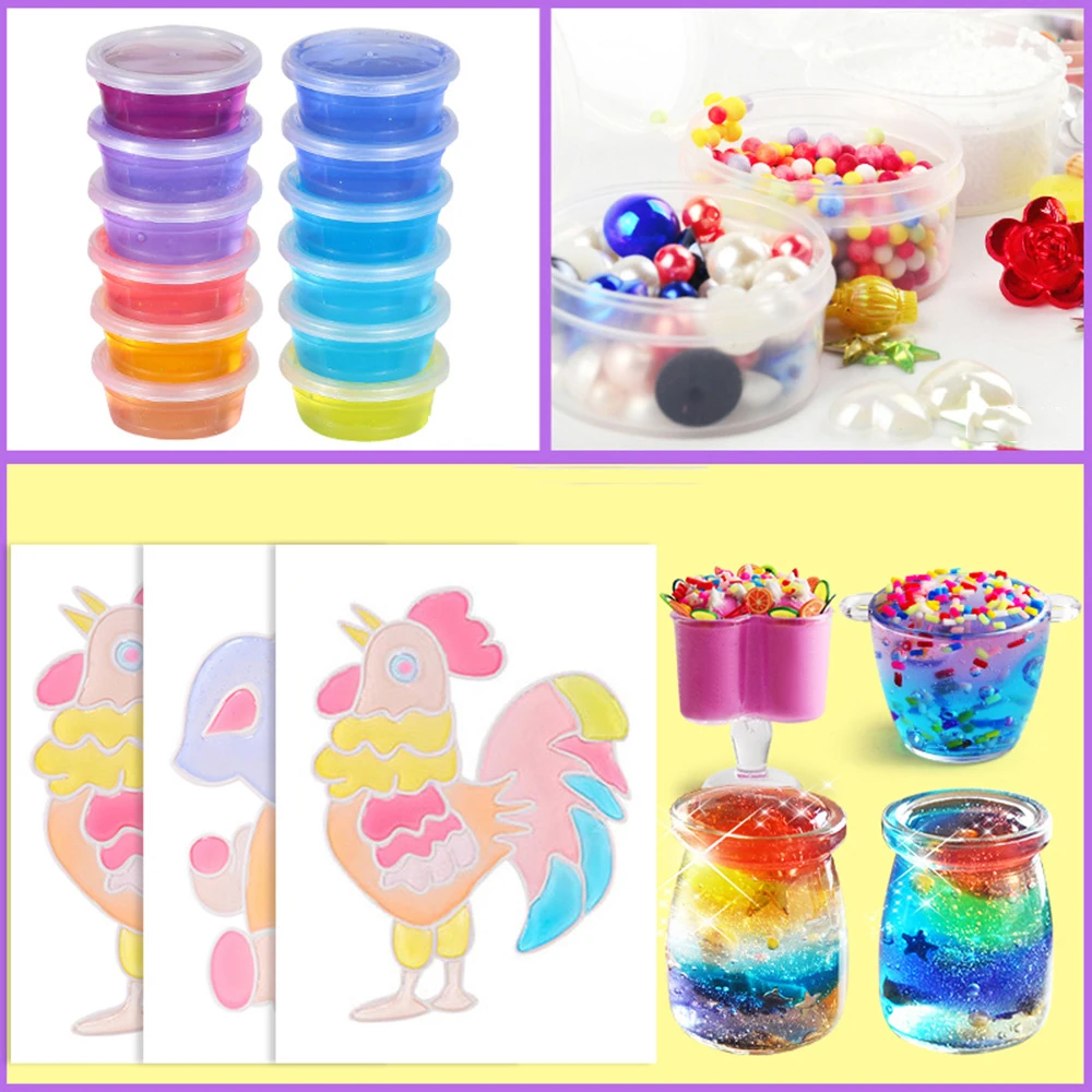 PIP игры прозрачный Лизун полимерный Fimo Пластилин DIY глина свет творческий ручная