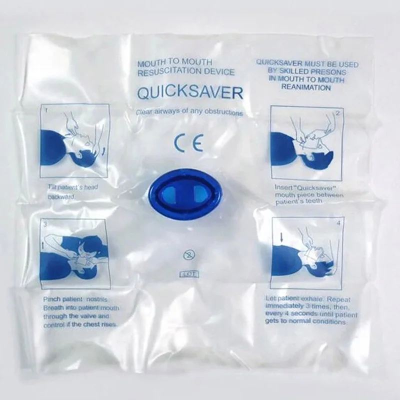 2 PCS Medical First Aid CPR Resuscitation Mouth Mask Hygiene Emergency