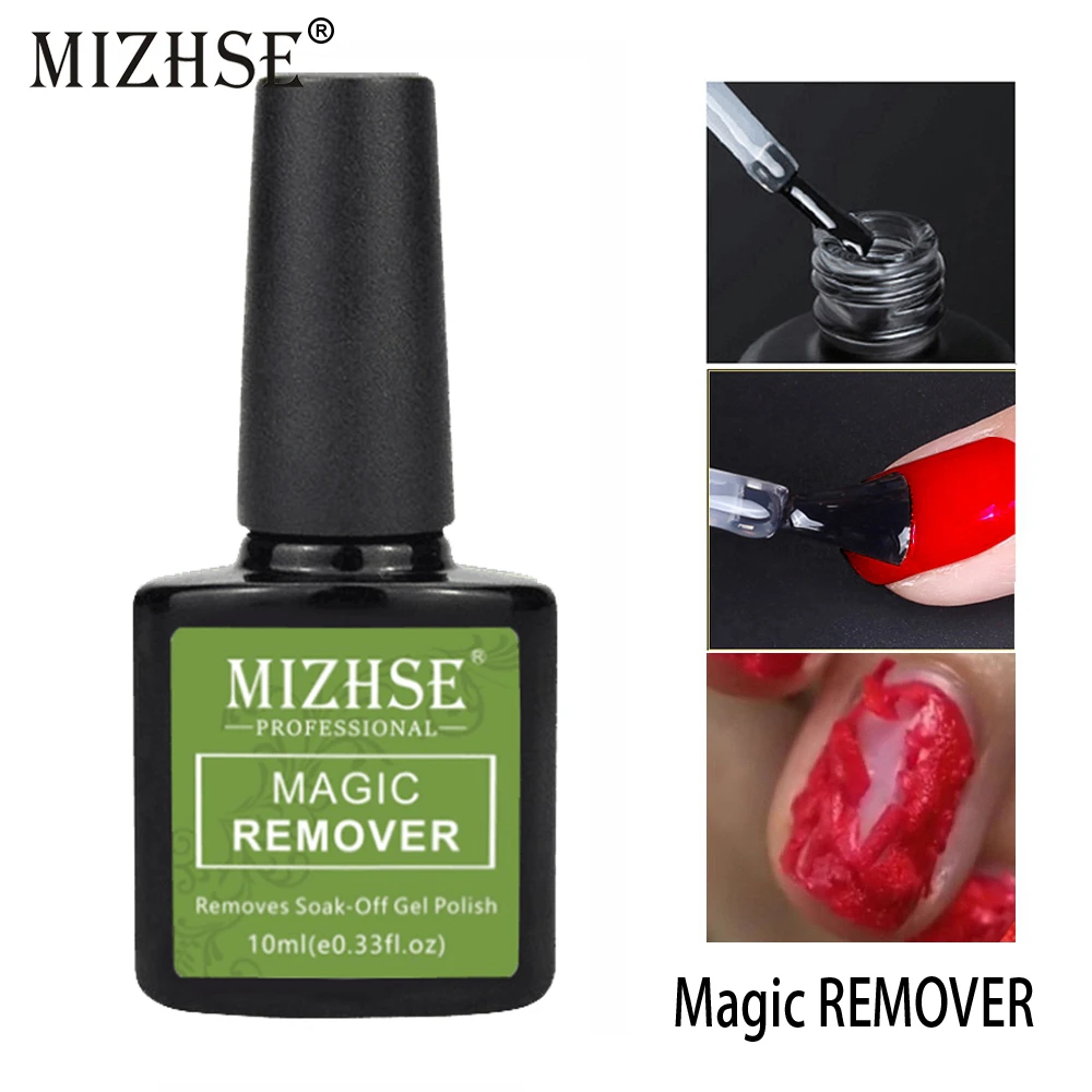 

MIZHSE 10ml Gel Nail Polish Magic Remover Soak Off Base Rubber Top Coat Esmalte Permanente Nail Art Primer Tempering Top Coat