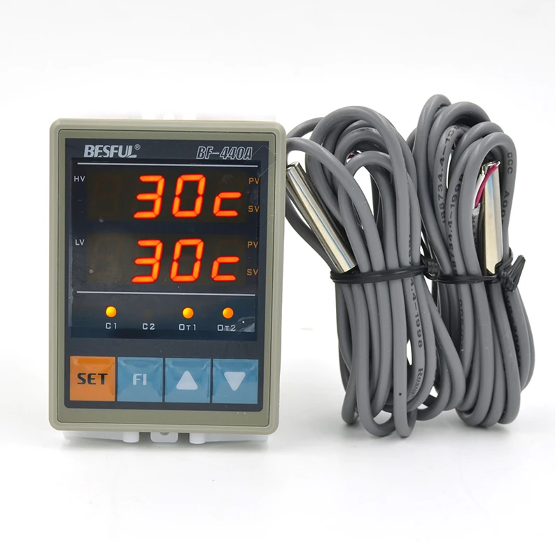 

BF-440A dual probe temperature controller solar dual thermostat hot water temperature switch two way