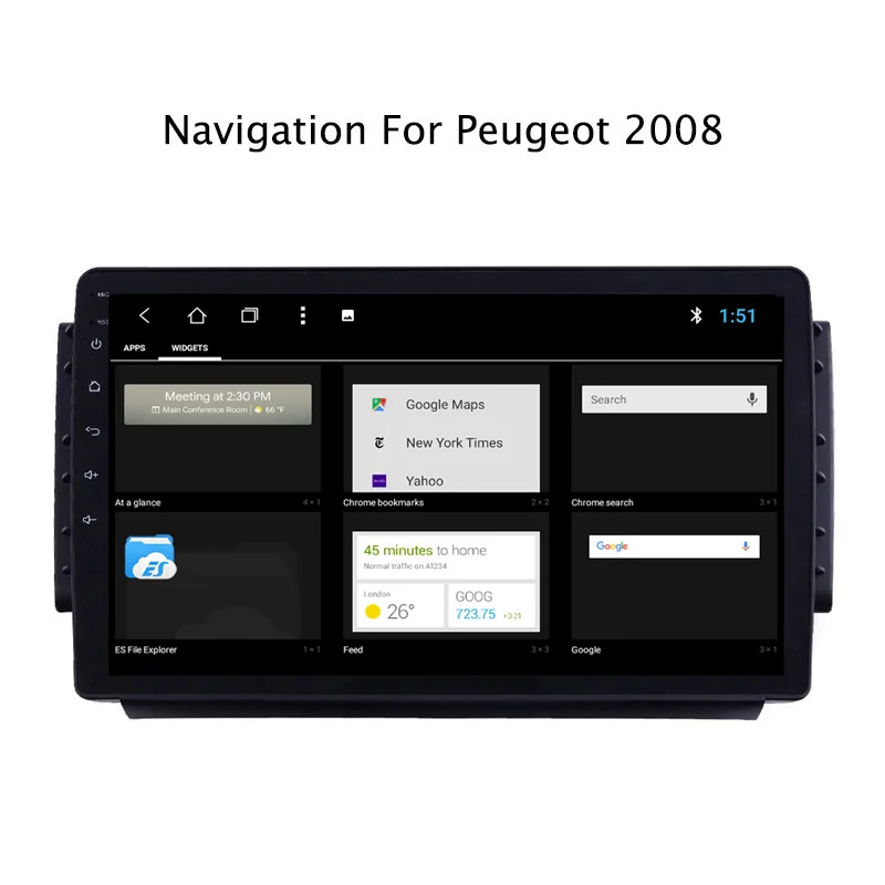 Flash Deal NAVITOPIA 9inch 2G RAM 32G ROM Android 8.1 Car DVD Multimedia GPS Navigation for Peugeot 2008 2