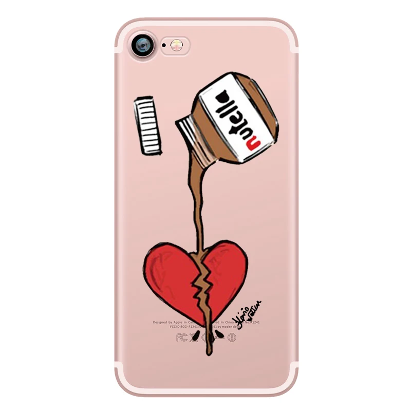 Food Donuts Chocolate Ice Cream Pattern Cartoon Funny Soft Silicone TPU Mobile Phone Case for Apple iphone 5S 7 6s 6 plus 7plus (4)