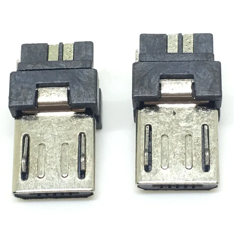 20 unidszócalo 5 P cabeza mini USB macho tipo de línea de soldadura 1