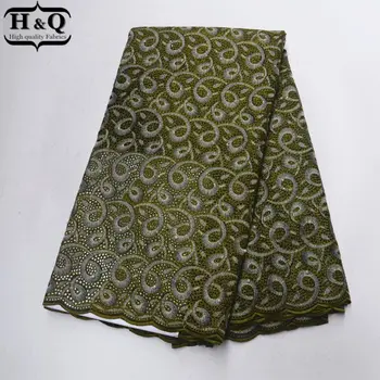 

14 Color African Cotton Lace Fabric 2018 High Quality Lace Swiss Lace Embroider with Beads and Stones Swiss Lace Material