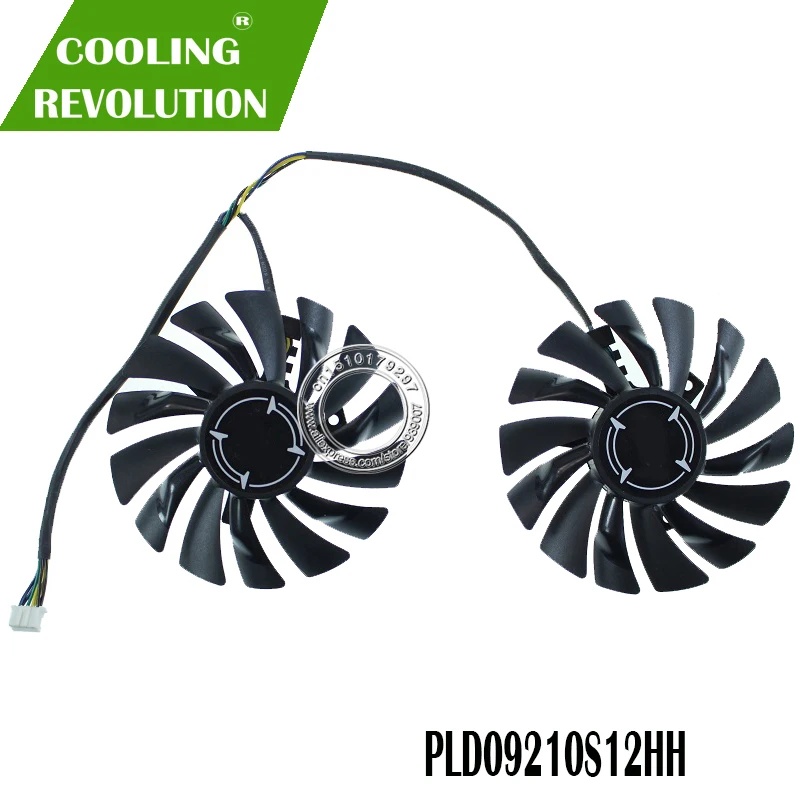 2 шт./компл. PLD09210S12HH DC12V 0.40A 4pin Графика карты вентилятор для MSI GTX 1070Ti ARMOR