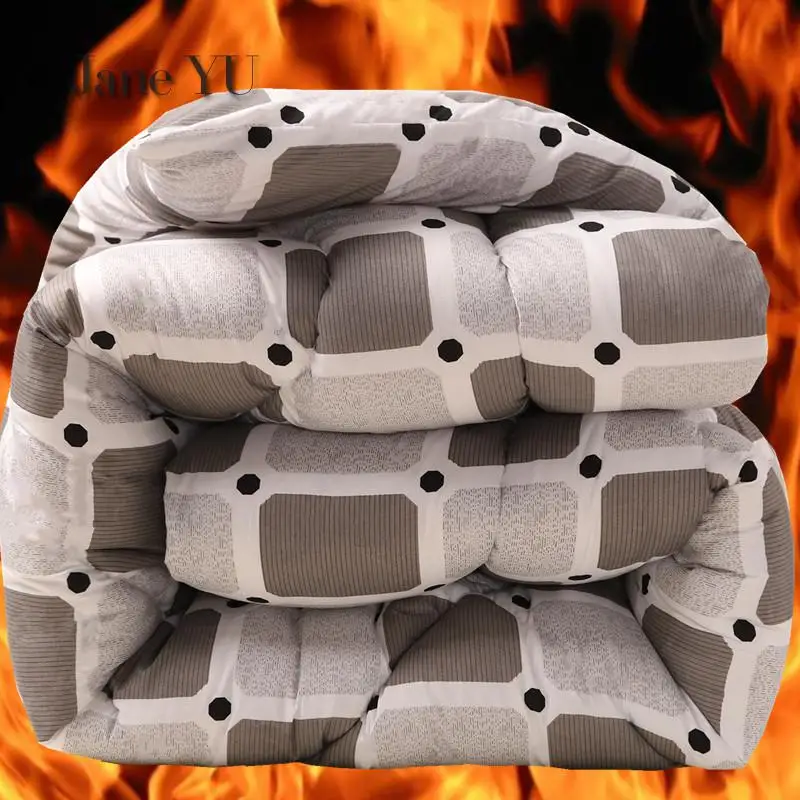 

JaneYU Thickened Quilt Winter Winter Warm Student Dormitory Single And Double Space Spring Autumn Winter Silk Cotton Quilt