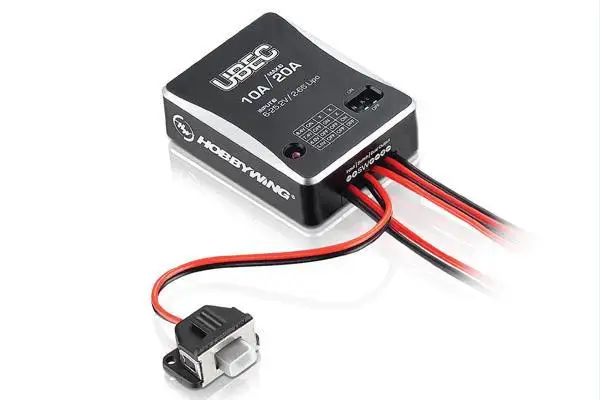 

Hobbywing 10A / Max 20A , Input 6-25.2V 2-6S UBEC Module UBEC-10A for RC Airplane Free Shipping