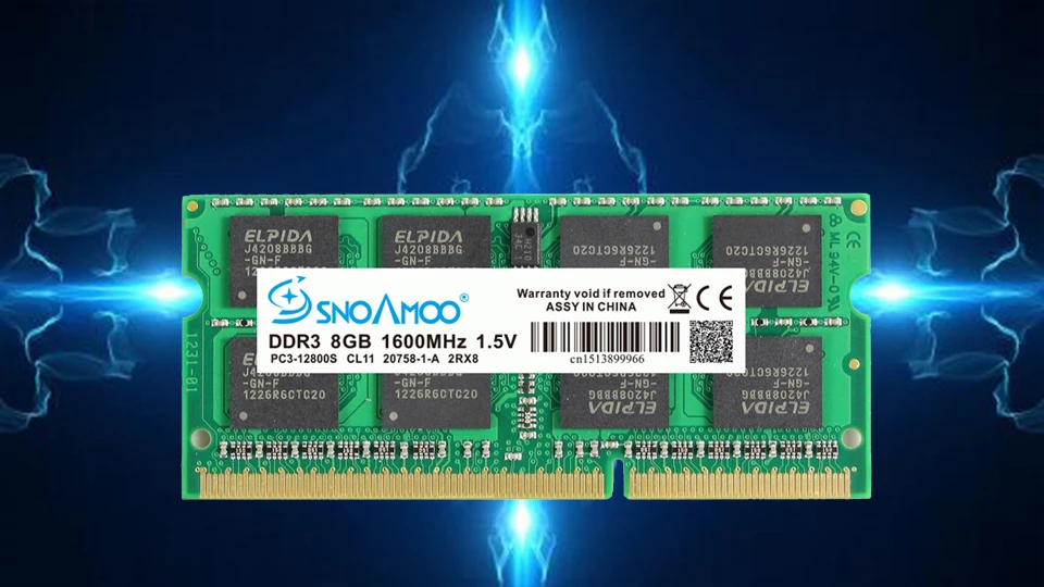 SNOAMOO DDR3 8GB 1333/1600 MHz memoria Ram PC3-10600S памяти ноутбука 204 Pin 1,5 V 2Rx8 SO-DIMM память компьютера гарантия