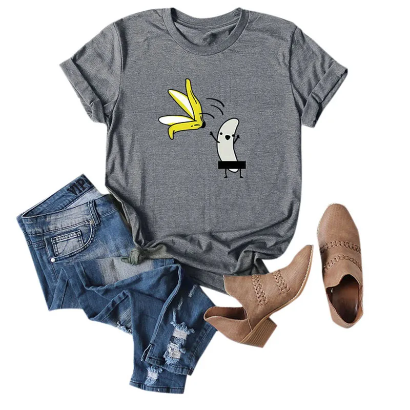 Повседневная хлопковая забавная футболка, женская футболка с коротким рукавом и круглым вырезом, Женская милая футболка, женские летние топы