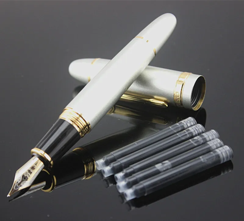 Promotion Jinhao 159 General Black Fountain Pen Medium Nib Golden Clip 