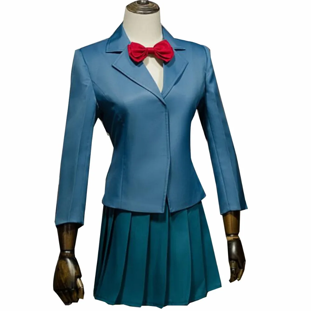 

Durarara Izaya Orihara Cosplay Costume Blue School Uniform Celty Sturluson sailor dress uniform Girls Suit Custom