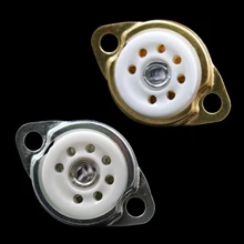 2 шт. 7PIN B7G трубчатая розетка Керамический клапан база для EAA91 EC92 6X4 EZ90 6Z4 EF95 винтажный аудио усилитель DIY Крепление Шасси