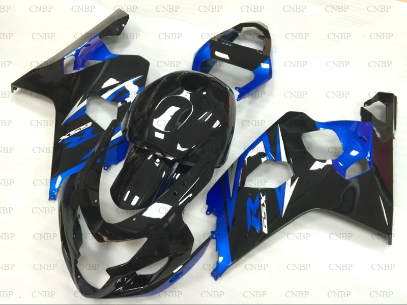 GSXR600 2004 обтекатели GSXR 600 2004-2005 K4 черно-голубые Обтекатели GSXR750 2004 Обтекатель Наборы