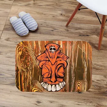 

Tiki Doormat Floor Mat Anti-slip Water Absorption Carpet Kitchen Mat Door Mat Custom Toilet Rug Bathmat