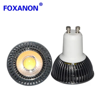 

Foxanon Brand GU10 Led Spotlight COB 85-265V 220V 110V Aluminum Body GU 10 5W Spot Light Led Bulb Downlight Lighting 1PCS/LOT