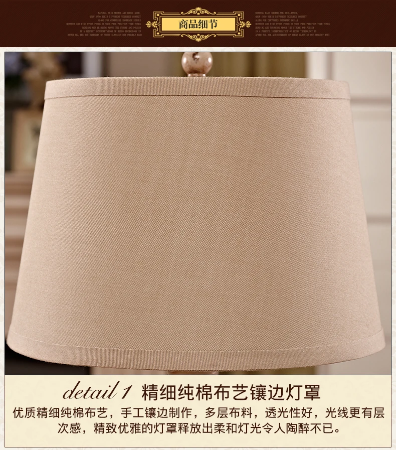 Qiseyuncai американская экологическая полимерная настольная лампа ретро гостиная кабинет спальня на вилле прикроватный стол гравировальный станок лампа