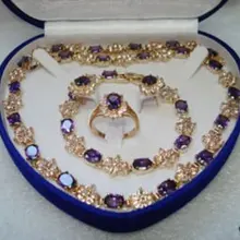 Драгоценный камень ювелирные изделия ожерелье браслет серьги кольца наборы 925 серебро