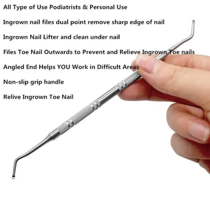 Вросших ногтей Уход за ногами инструмент для педикюра, на палец коррекция ногтей кусачки для стрижки фрезы, удаляет мертвую кожу для удаления грязи+ Подиатрия для педикюра
