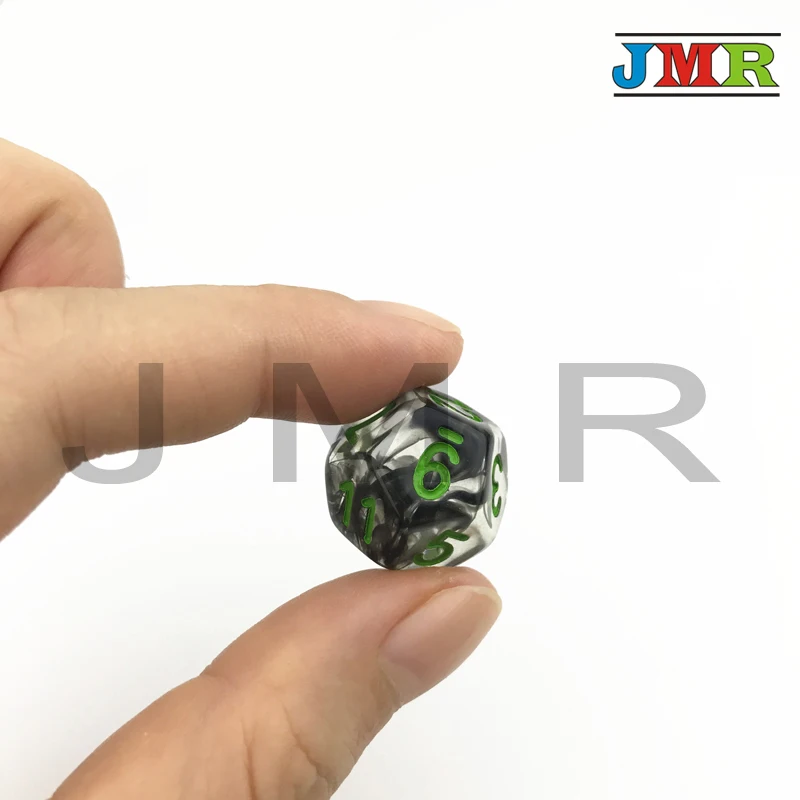 Nebulosa efecto 7 unids/set Juegos De Mesa Dados negro con verde número De Dados De D4 D6 D8 D10 D10 % d20 para mazmorras y dragones Rpg
