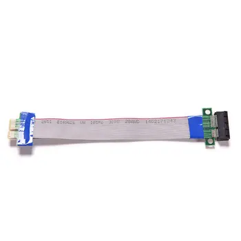 

PCI Express Flex Relocate Cable PCI-E 1X to 1x Slot Riser Card Extender Extension Ribbon for Bitcoin Miner