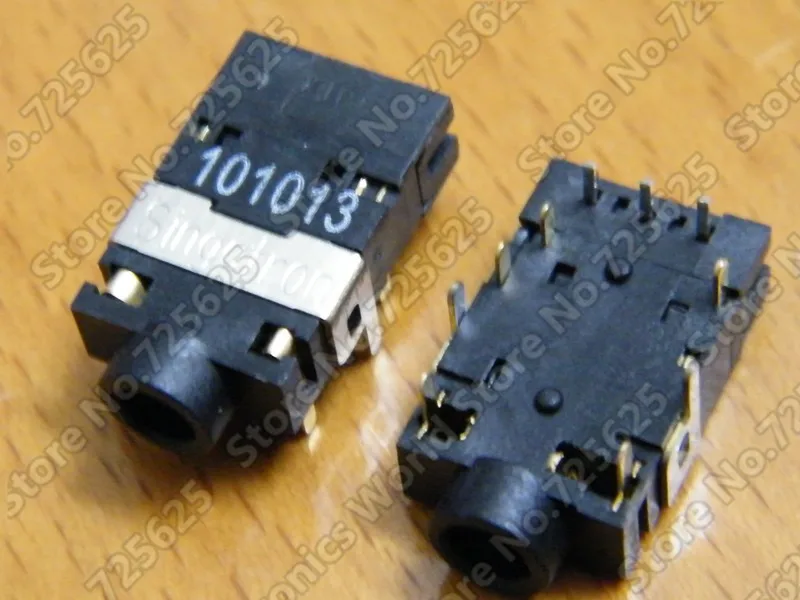 Free shipping 10 pcs Laptop Audio Jack connector for Asus N82 N82J N82JQ N82JG N82JV Headphone Jack Microphone connector