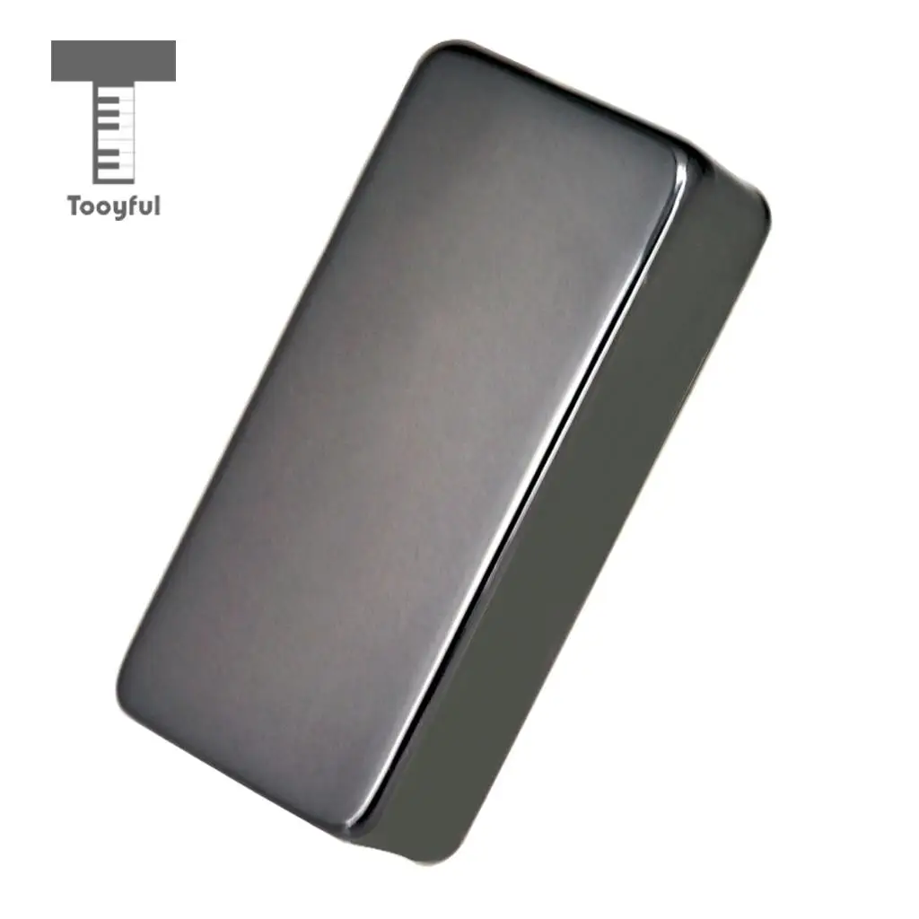 Tooyful 2 Pieces Sealed No Holes Humbucker Pickup Covers Shell for Electric Guitar Replacement Parts Black