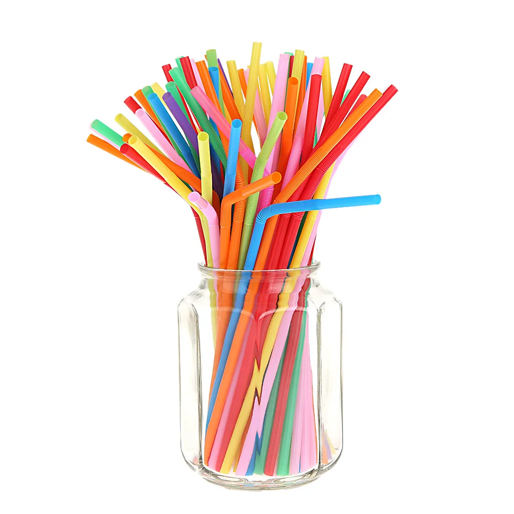 100pcs-26cm-Multicolor-font-b-Straw-b-fo