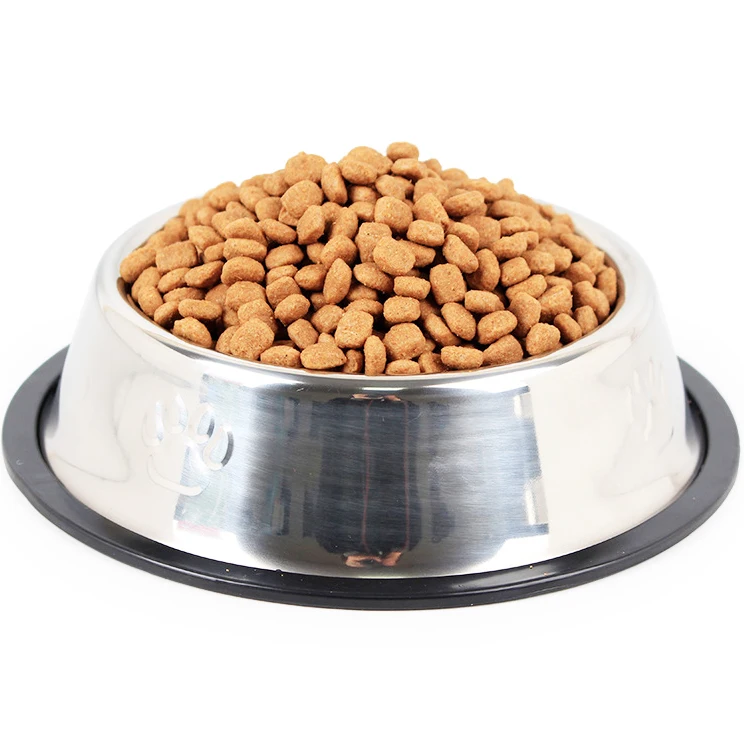 

34cm Dia Large Stainless Steel Dog Bowl Fall-proof Slip-proof Thick Pet Food Container Plate Treats Cat Water Feeder Accessories